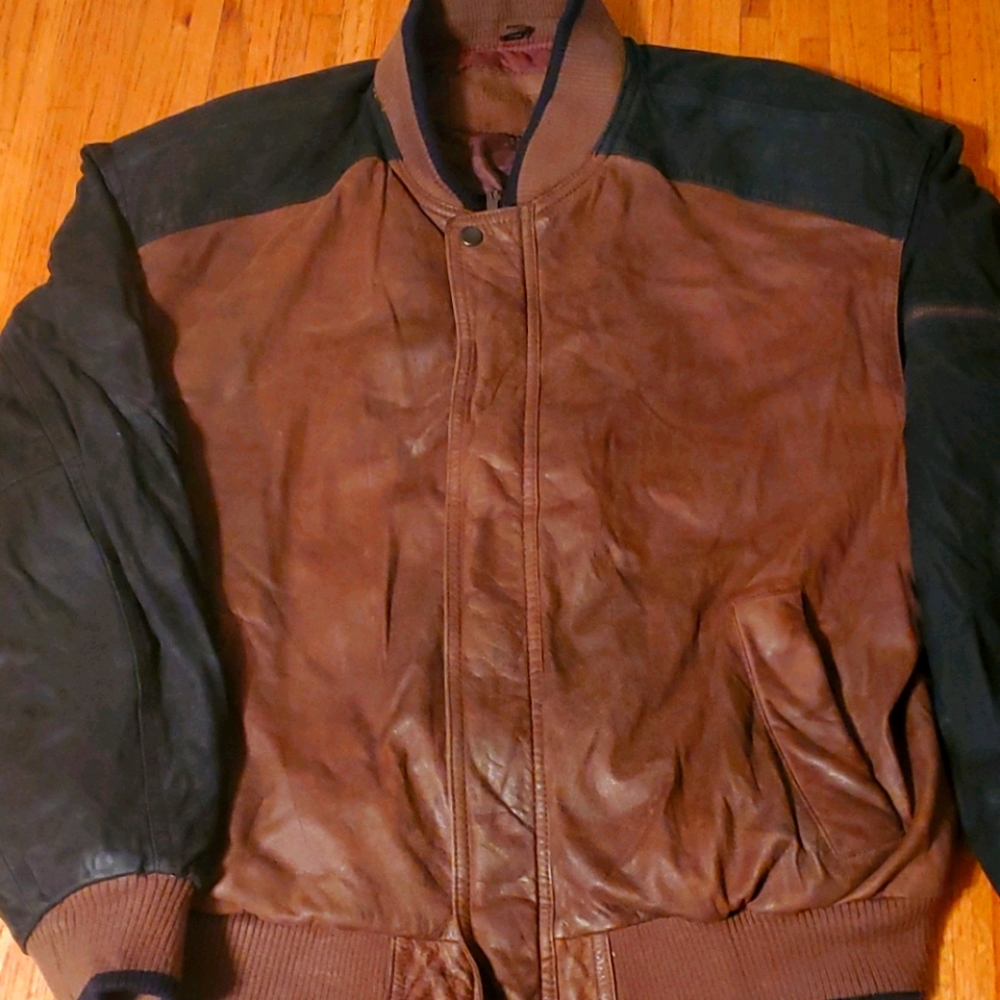 Midwest international men's leather coat